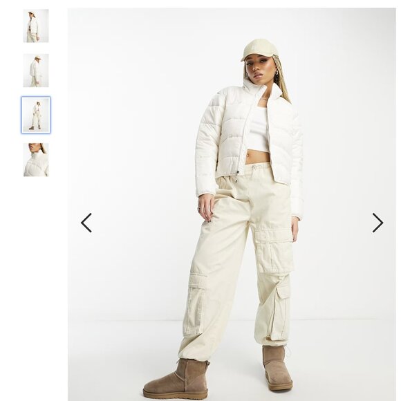 The North Face NSE 2000 puffer jacket in white - Picture 4 of 9